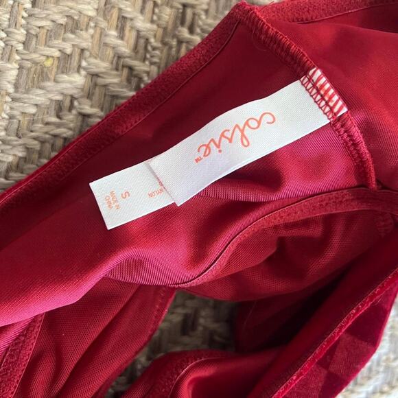 Colsie checkered red bralette size Small - Picture 4 of 4